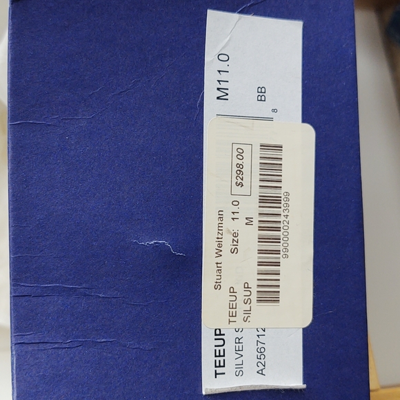 Stuart Weitzman Silver Party Sandals, Teeup, 11 M 🎉🥳 - Picture 9 of 10